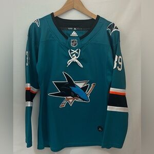 San Jose Sharks-Logan Couture # 39- adidas Home Player Jersey